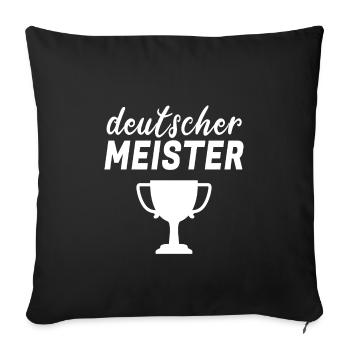 Champion d’Allemagne - Housse de coussin décorative 45 x 45 cm - noir - Devant