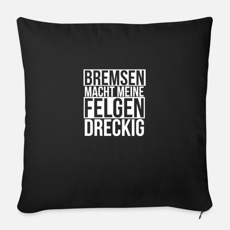 Auto - Sofakissenbezug 45 x 45 cm - Schwarz