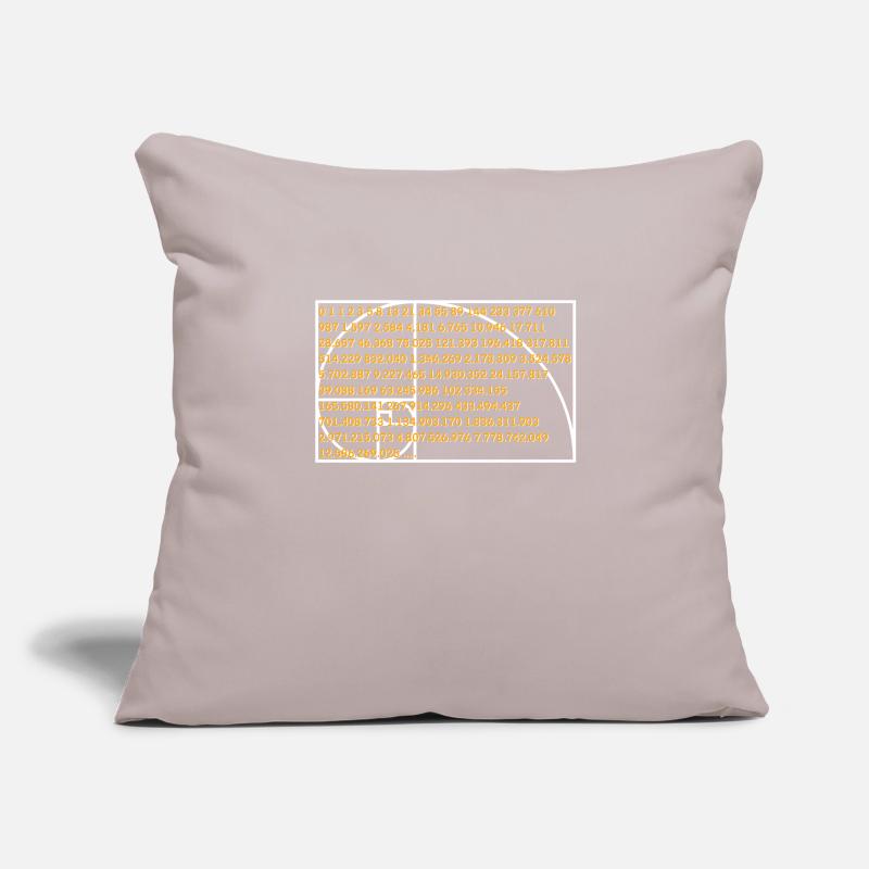 Fibonacci formula number sequence Sofa pillowcase 17,3'' x 17,3'' (45 x 45 cm)