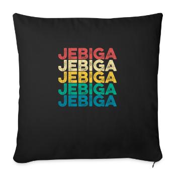 jebiga roast yugoslavia saying Balkan Yugo - Sofa pillowcase 17,3'' x 17,3'' (45 x 45 cm) - black - Front