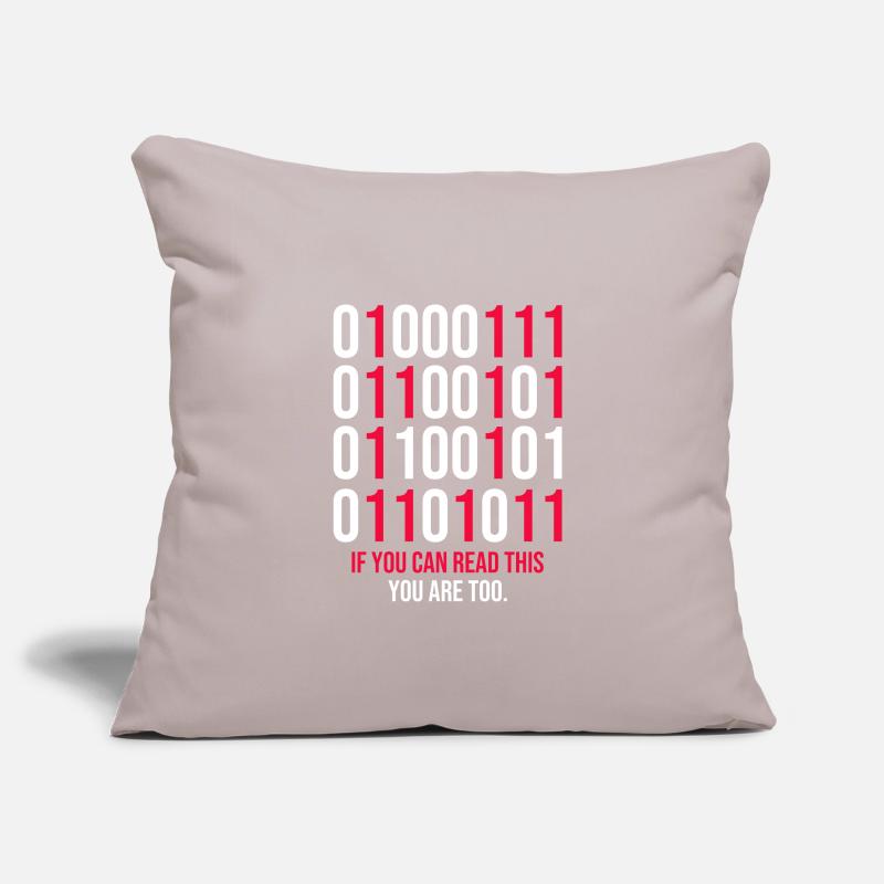 Funny Binary Codes Programmer Sofakissenbezug 45 x 45 cm