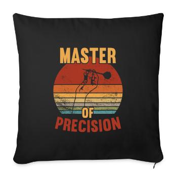 Master of Precision / Darts - Sofakissenbezug 45 x 45 cm - Schwarz - Vorne