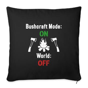 Bushcraft Fashion / Bushcraft - Sofa pillowcase 17,3'' x 17,3'' (45 x 45 cm) - black - Front