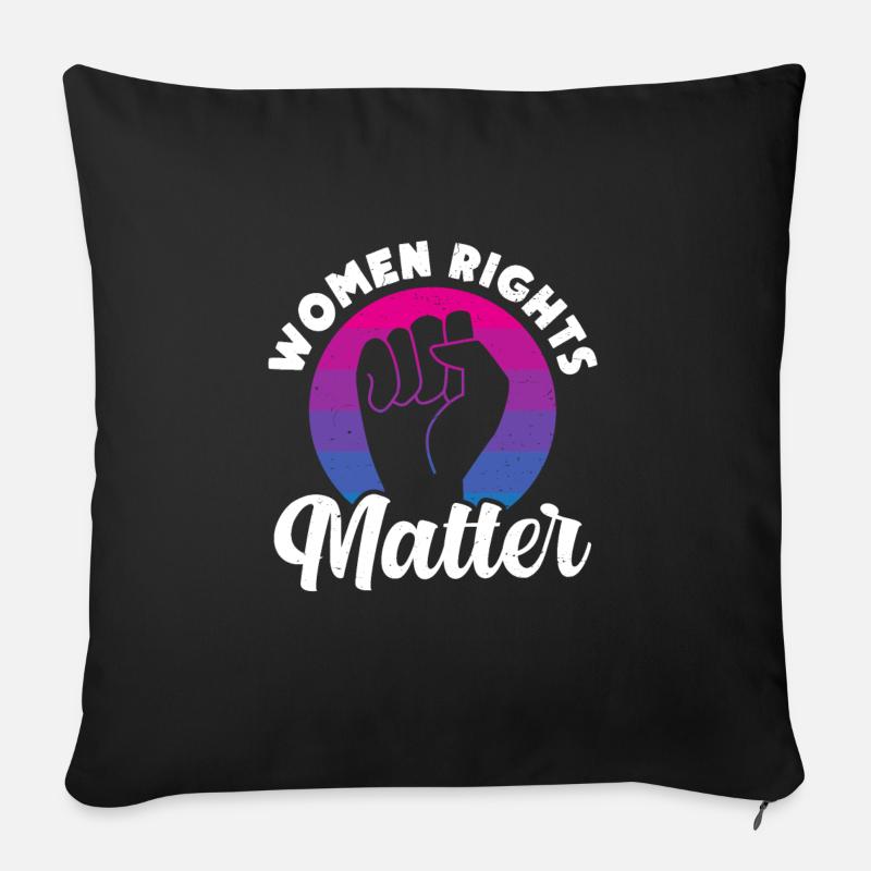 Women Rights Matter - Sofakissenbezug 45 x 45 cm - Schwarz