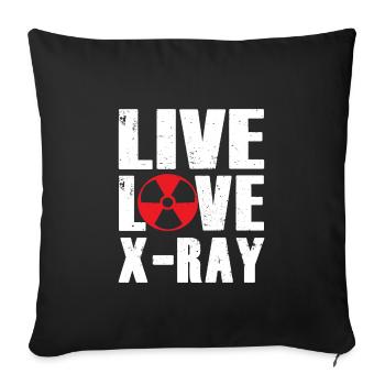 Love X-ray - Sofakissenbezug 45 x 45 cm - Schwarz - Vorne