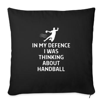 Handball Handball Player Saying Gift - Sofa pillowcase 17,3'' x 17,3'' (45 x 45 cm) - black - Front