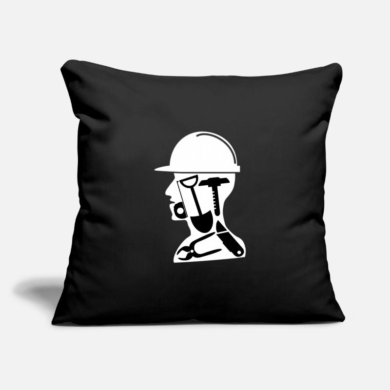 Construction worker Sofa pillowcase 17,3'' x 17,3'' (45 x 45 cm)
