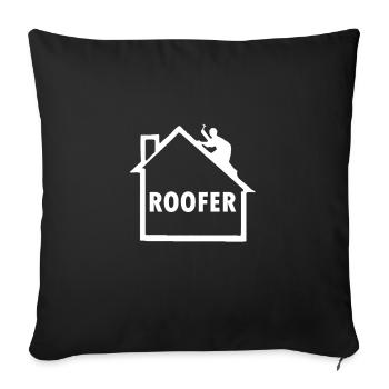 Couvreurs - Housse de coussin décorative 45 x 45 cm - noir - Devant