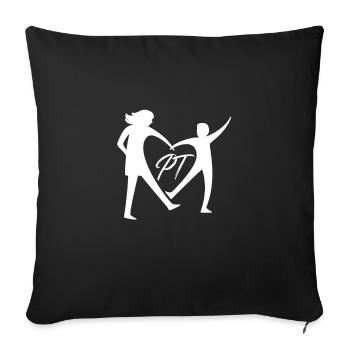 Physiothérapie - Housse de coussin décorative 45 x 45 cm - noir - Devant