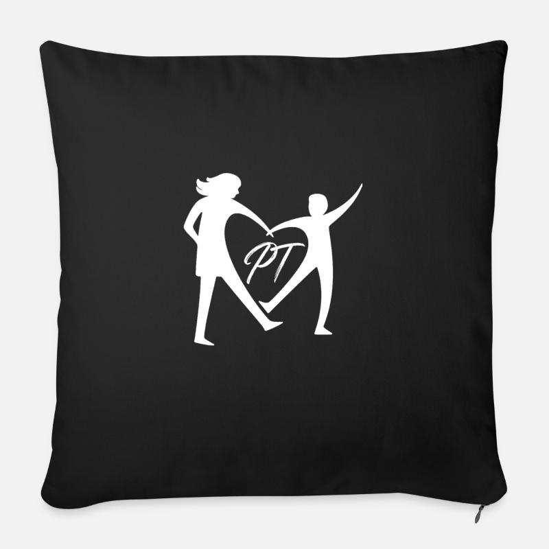 Physiotherapie - Sofakissenbezug 45 x 45 cm - Schwarz