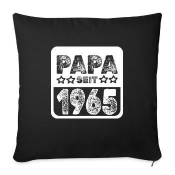 Papa 1965 - Sofakissenbezug 45 x 45 cm - Schwarz - Vorne