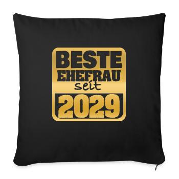 Golden 2029 - Sofa pillowcase 17,3'' x 17,3'' (45 x 45 cm) - black - Front