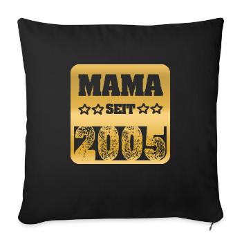 2005 - Sofa pillowcase 17,3'' x 17,3'' (45 x 45 cm) - black - Front