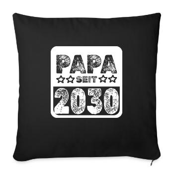 2030 - Sofa pillowcase 17,3'' x 17,3'' (45 x 45 cm) - black - Front