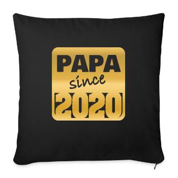 Dad 2020 - Sofa pillowcase 17,3'' x 17,3'' (45 x 45 cm) - black - Front