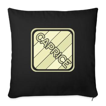 Geschenk für Caprice - Sofakissenbezug 45 x 45 cm - Schwarz - Vorne