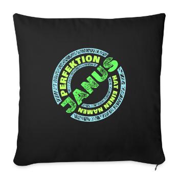 Perfektion Perfekt Janus - Sofakissenbezug 45 x 45 cm - Schwarz - Vorne