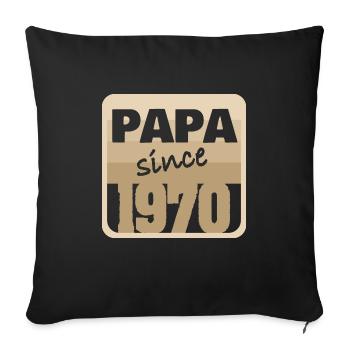 1970 1970 - Housse de coussin décorative 45 x 45 cm - noir - Devant