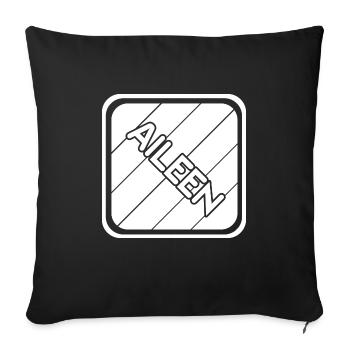Fille Aileen - Housse de coussin décorative 45 x 45 cm - noir - Devant