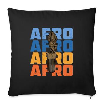 Hairstyle Culture Africa Afro History African - Sofa pillowcase 17,3'' x 17,3'' (45 x 45 cm) - black - Front