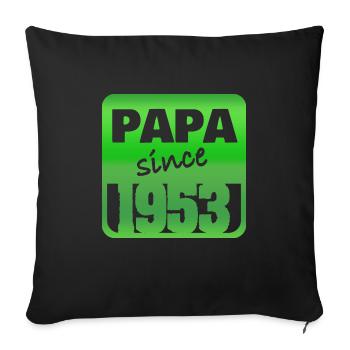 1953 - Housse de coussin décorative 45 x 45 cm - noir - Devant