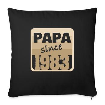 1983 - Housse de coussin décorative 45 x 45 cm - noir - Devant