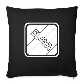 Elaya - Sofa pillowcase 17,3'' x 17,3'' (45 x 45 cm) - black - Front