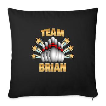 Bowling Brian - Sofakissenbezug 45 x 45 cm - Schwarz - Vorne