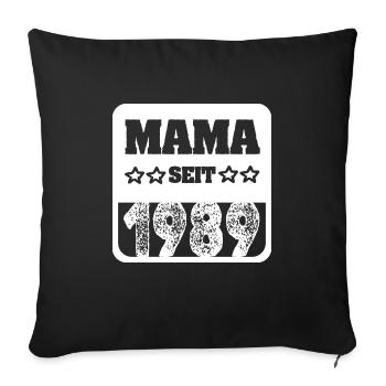 Bébé 1989 - Housse de coussin décorative 45 x 45 cm - noir - Devant