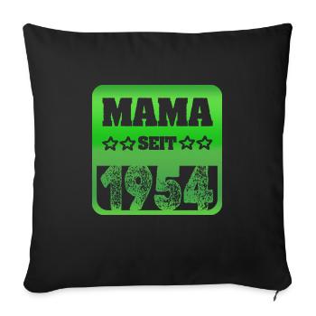 1954 - Sofa pillowcase 17,3'' x 17,3'' (45 x 45 cm) - black - Front