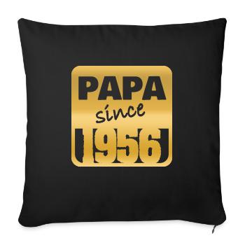 1956 - Sofa pillowcase 17,3'' x 17,3'' (45 x 45 cm) - black - Front