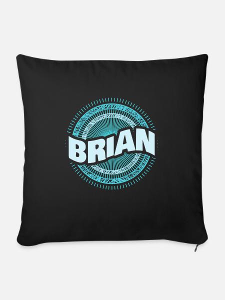 Brian - Sofakissenbezug 45 x 45 cm - Schwarz