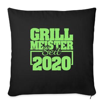 2020 - Sofa pillowcase 17,3'' x 17,3'' (45 x 45 cm) - black - Front