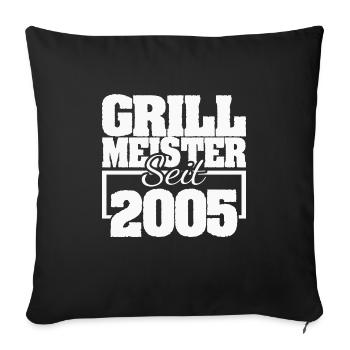 2005 - Sofa pillowcase 17,3'' x 17,3'' (45 x 45 cm) - black - Front
