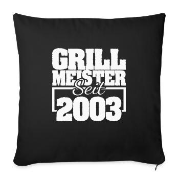 2003 - Sofa pillowcase 17,3'' x 17,3'' (45 x 45 cm) - black - Front