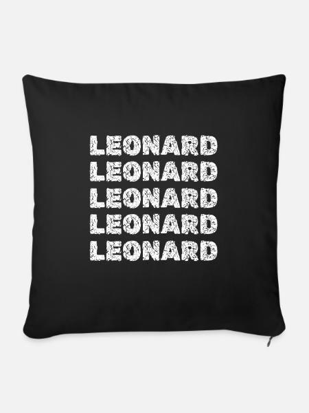 Leonard - Sofakissenbezug 45 x 45 cm - Schwarz