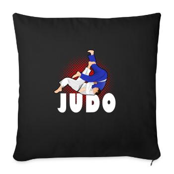 Judo - Sofakissenbezug 45 x 45 cm - Schwarz - Vorne