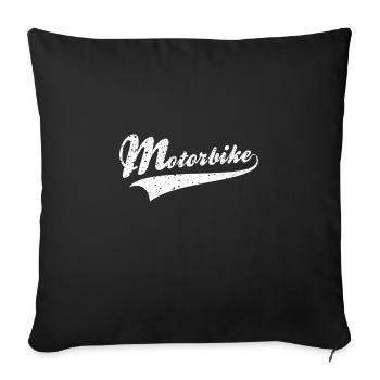 Motorcycle - Sofa pillowcase 17,3'' x 17,3'' (45 x 45 cm) - black - Front