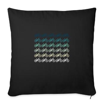 Mountainbike - Sofakissenbezug 45 x 45 cm - Schwarz - Vorne