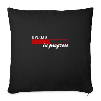 Upload In Progress - Sofa pillowcase 17,3'' x 17,3'' (45 x 45 cm) - black - Front