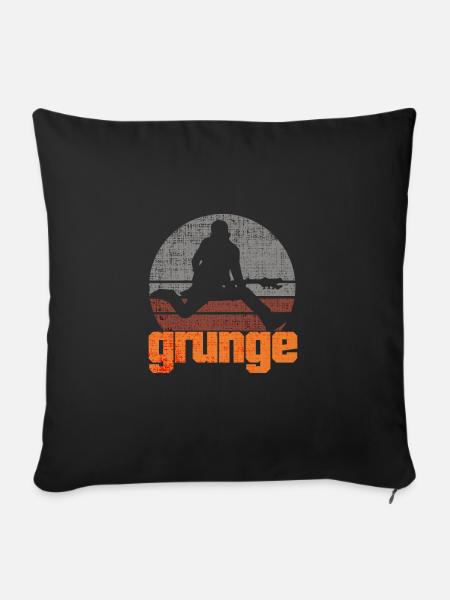 Grunge - Sofakissenbezug 45 x 45 cm - Schwarz