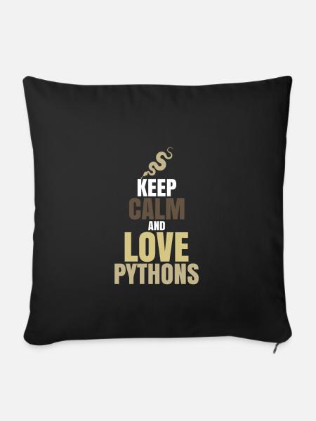 Python - Sofakissenbezug 45 x 45 cm - Schwarz