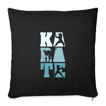 Karate - Sofakissenbezug 45 x 45 cm - Schwarz - Vorne