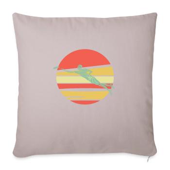 Ultimate Frisbee - Sofa pillowcase 17,3'' x 17,3'' (45 x 45 cm) - light taupe - Front