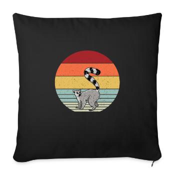 Lemur - Sofakissenbezug 45 x 45 cm - Schwarz - Vorne
