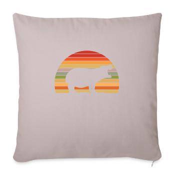Hippo - Sofa pillowcase 17,3'' x 17,3'' (45 x 45 cm) - light taupe - Front