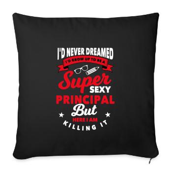 Headmaster Gift - Sofa pillowcase 17,3'' x 17,3'' (45 x 45 cm) - black - Front