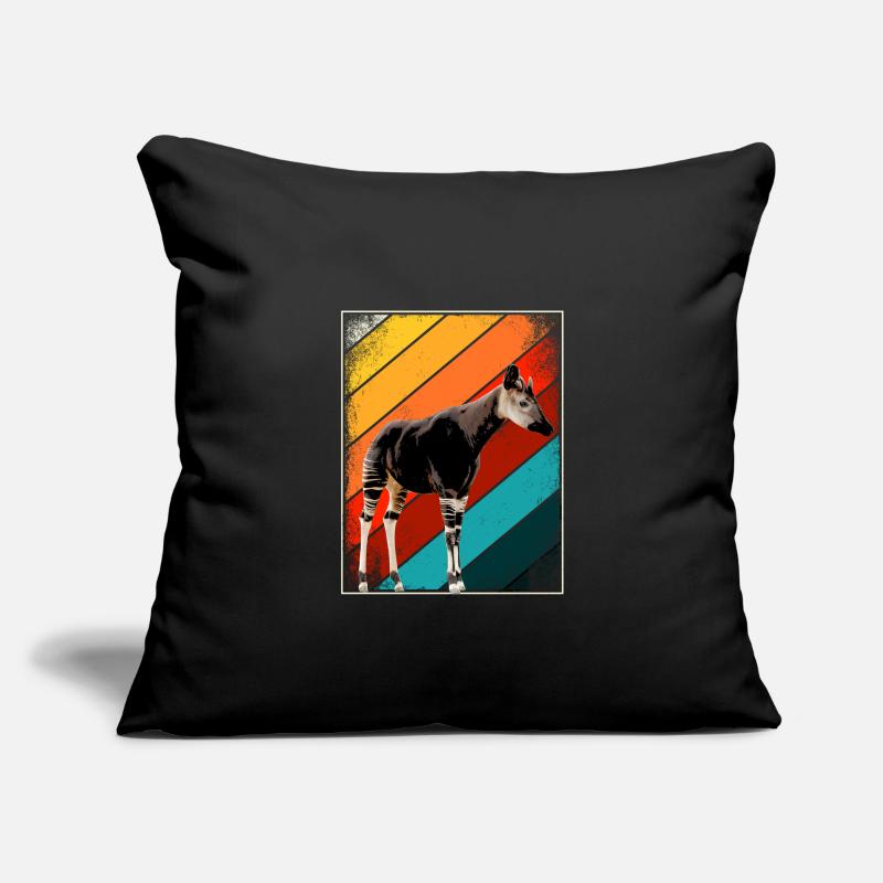 Okapi Retro Geschenk Sofakissenbezug 45 x 45 cm