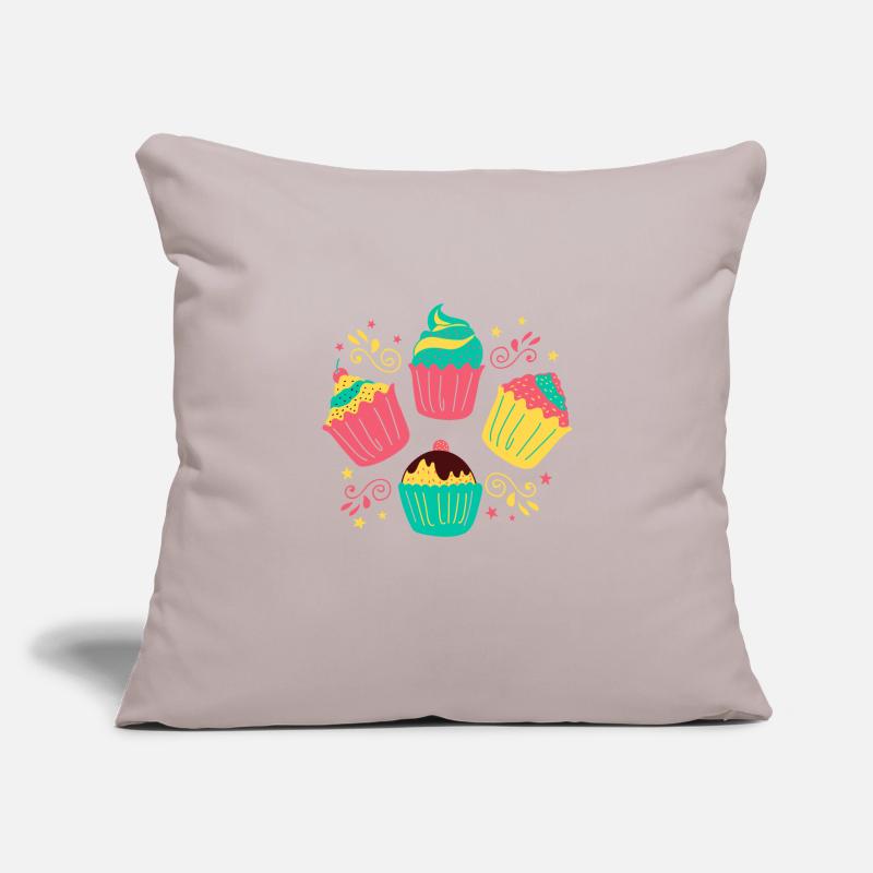 Cupcakes Sofa pillowcase 17,3'' x 17,3'' (45 x 45 cm)