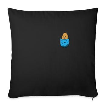 Pommes de terre - Housse de coussin décorative 45 x 45 cm - noir - Devant